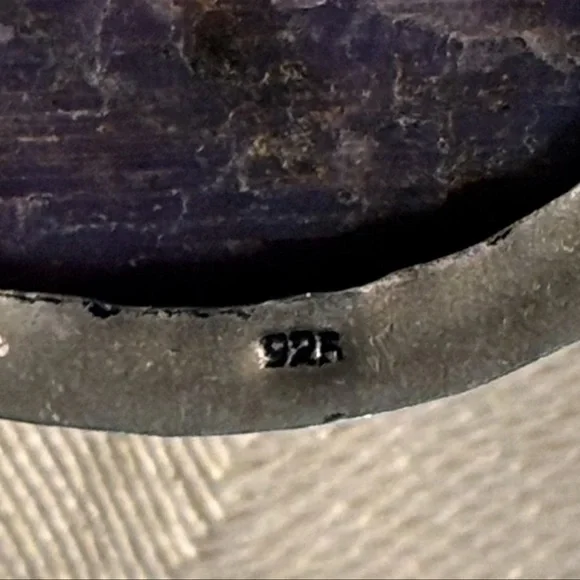 Vintage Rare 925 Sterling Silver Amethyst Pendant in Excellent Condition - Picture 2 of 3